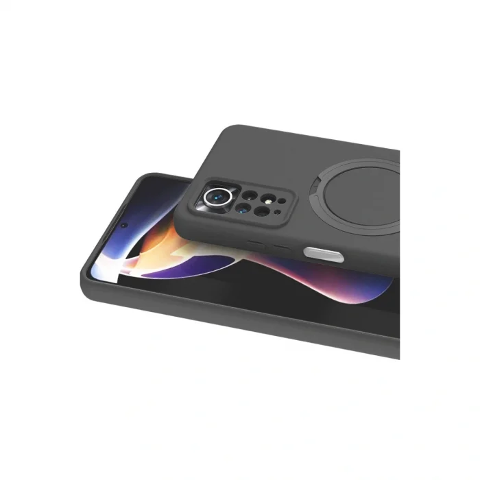 BUĞZ Xiaomi Redmi Note 12 Pro 4g Regal Magsafe Standlı Kapak - Titan Gri
