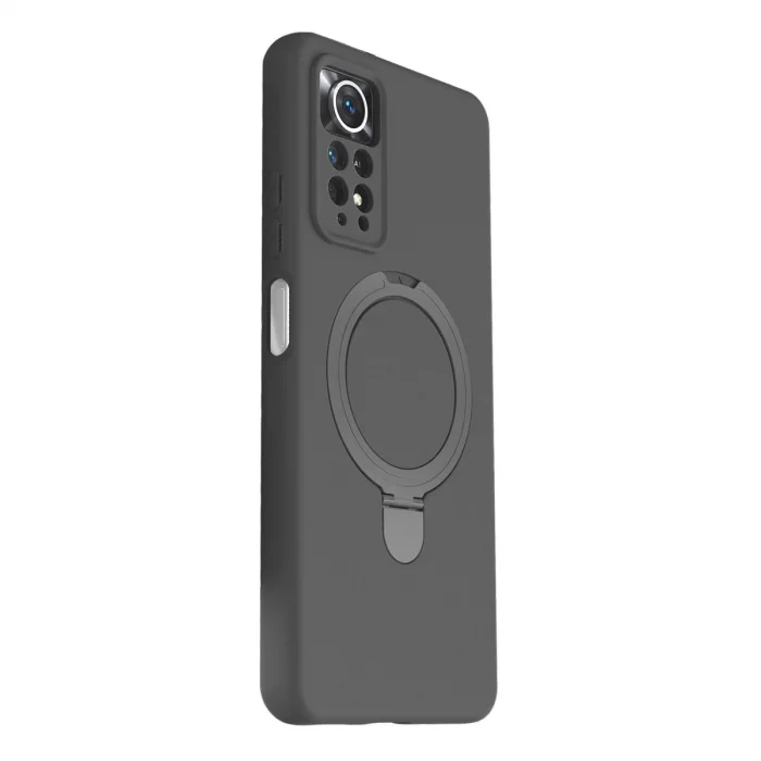 BUĞZ Xiaomi Redmi Note 12 Pro 4g Regal Magsafe Standlı Kapak - Titan Gri