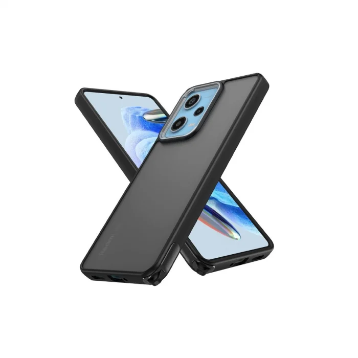 BUĞZ Xiaomi Redmi Note 12 Pro 5g Kılıf Elegant Kapak - Siyah