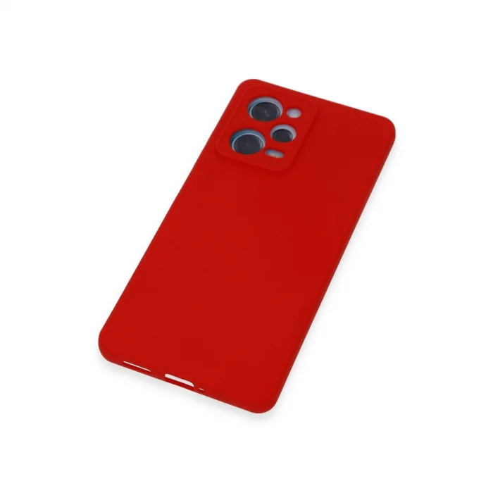 BUĞZ Xiaomi Redmi Note 12 Pro 5g Kılıf Nano İçi Kadife Silikon - Kırmızı
