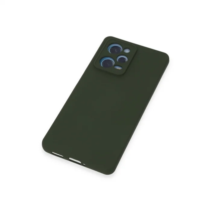 BUĞZ Xiaomi Redmi Note 12 Pro 5g Kılıf Nano İçi Kadife Silikon - Koyu Yeşil