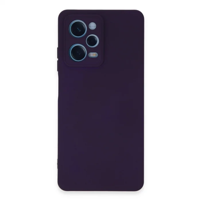 BUĞZ Xiaomi Redmi Note 12 Pro 5g Kılıf Nano İçi Kadife Silikon - Mor