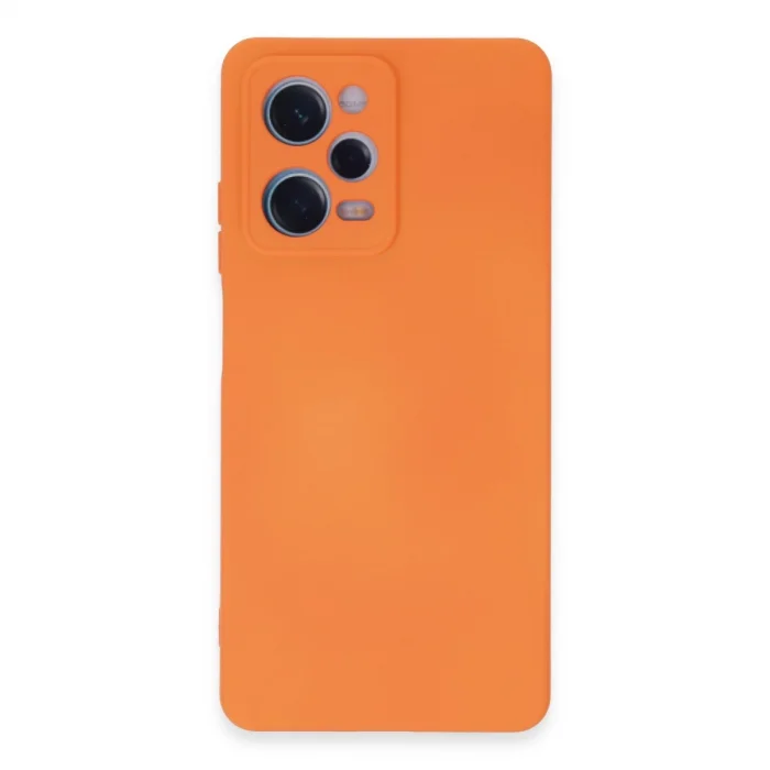 BUĞZ Xiaomi Redmi Note 12 Pro 5g Kılıf Nano İçi Kadife Silikon - Turuncu