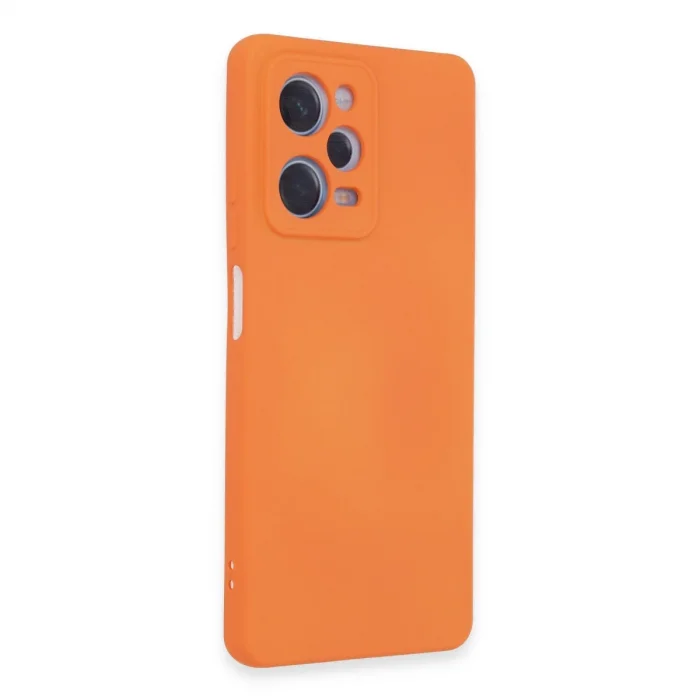 BUĞZ Xiaomi Redmi Note 12 Pro 5g Kılıf Nano İçi Kadife Silikon - Turuncu