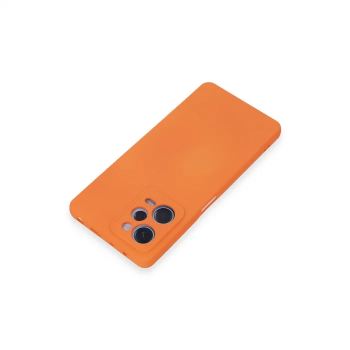 BUĞZ Xiaomi Redmi Note 12 Pro 5g Kılıf Nano İçi Kadife Silikon - Turuncu