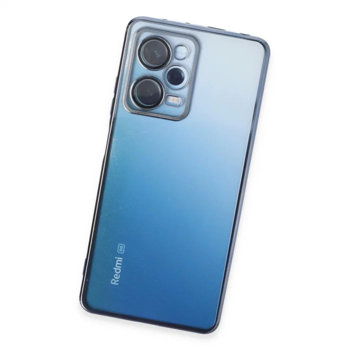 BUĞZ Xiaomi Redmi Note 12 Pro 5g Kılıf Razer Lensli Silikon - Açık Mavi