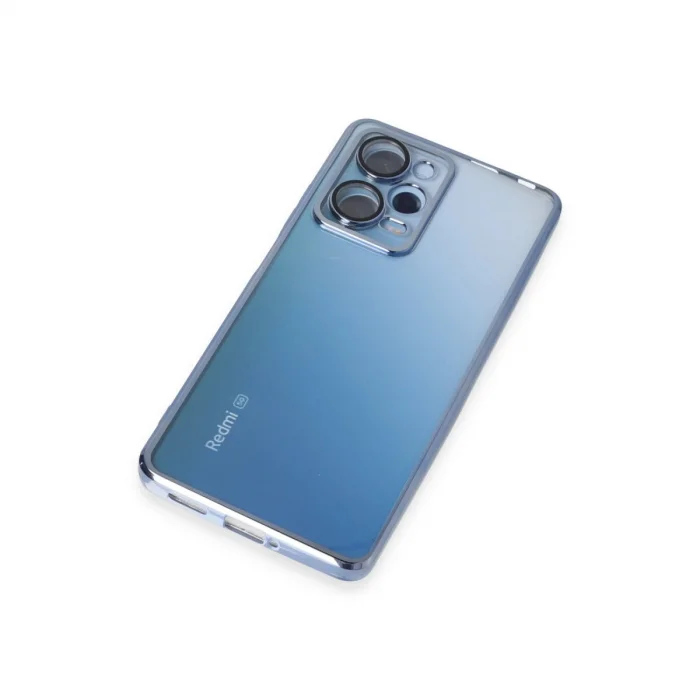 BUĞZ Xiaomi Redmi Note 12 Pro 5g Kılıf Razer Lensli Silikon - Açık Mavi