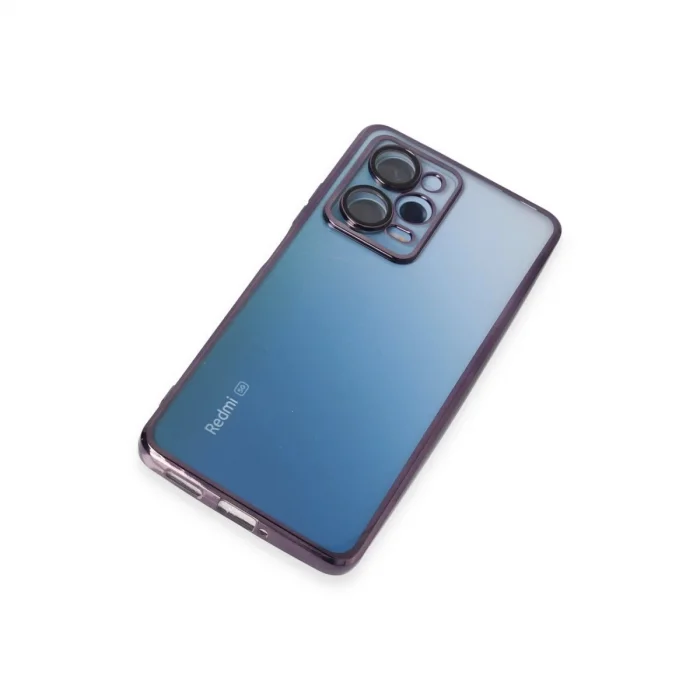 BUĞZ Xiaomi Redmi Note 12 Pro 5g Kılıf Razer Lensli Silikon - Mor