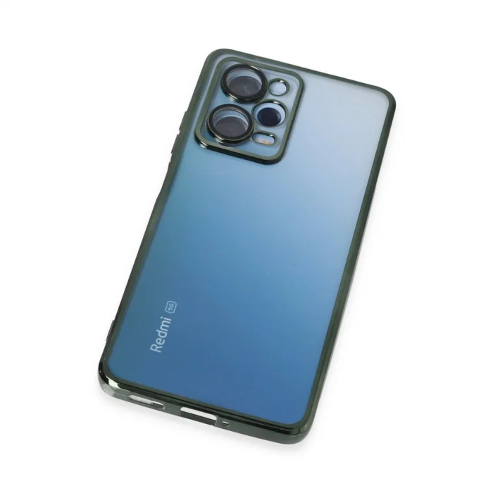 BUĞZ Xiaomi Redmi Note 12 Pro 5g Kılıf Razer Lensli Silikon - Yeşil