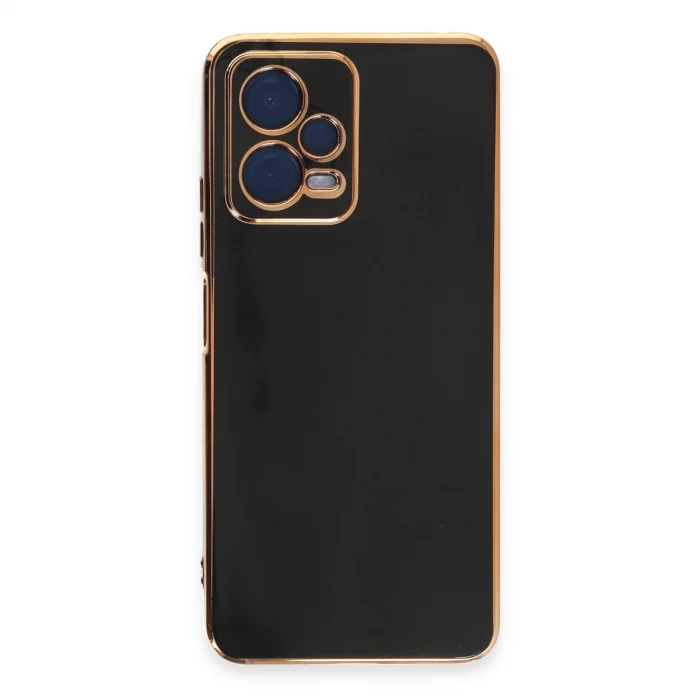 BUĞZ Xiaomi Redmi Note 12 Pro 5g Kılıf Volet Silikon - Siyah