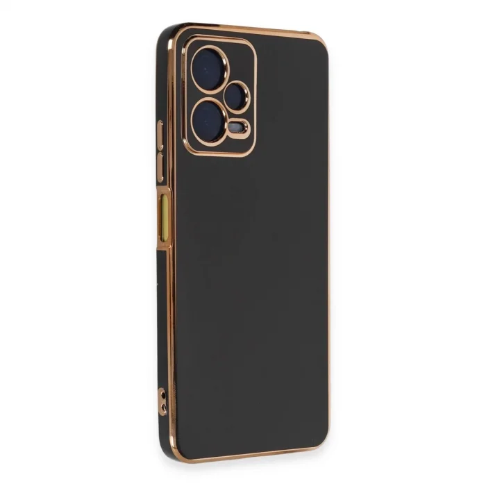 BUĞZ Xiaomi Redmi Note 12 Pro 5g Kılıf Volet Silikon - Siyah