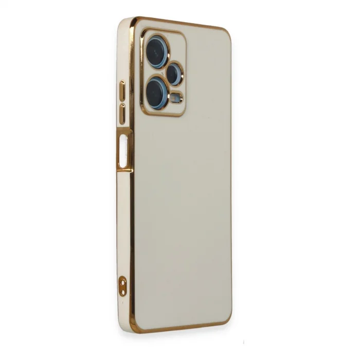 BUĞZ Xiaomi Redmi Note 12 Pro Plus Kılıf Volet Silikon - Beyaz