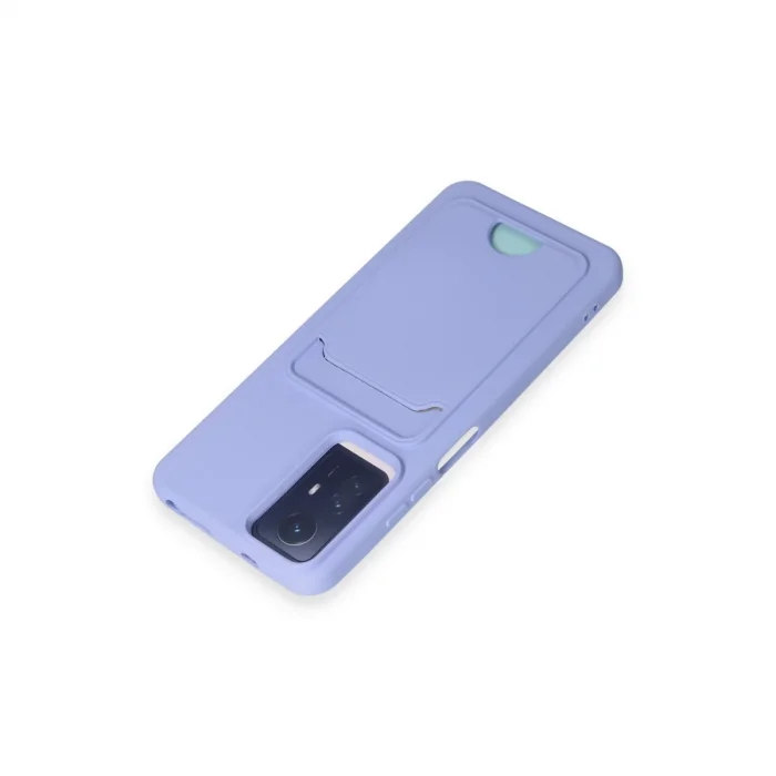 BUĞZ Xiaomi Redmi Note 12s Kılıf Kelvin Kartvizitli Silikon - Lila