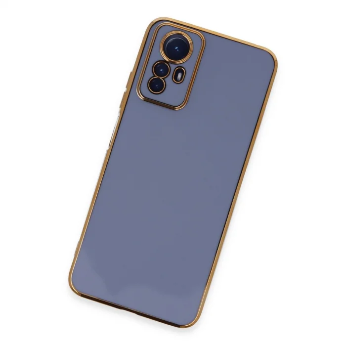 BUĞZ Xiaomi Redmi Note 12s Kılıf Volet Silikon - Mavi