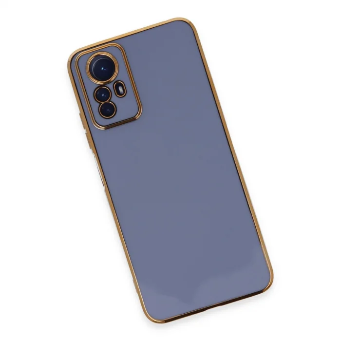 BUĞZ Xiaomi Redmi Note 12s Kılıf Volet Silikon - Mavi
