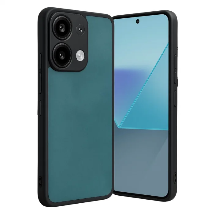 BUĞZ Xiaomi Redmi Note 13 4g Kılıf Aras Deri Kapak - Açık Yeşil