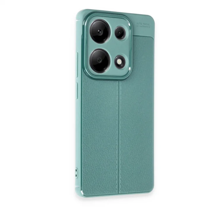 BUĞZ Xiaomi Redmi Note 13 Pro 4g Kılıf Auto Focus Kapak - Koyu Yeşil