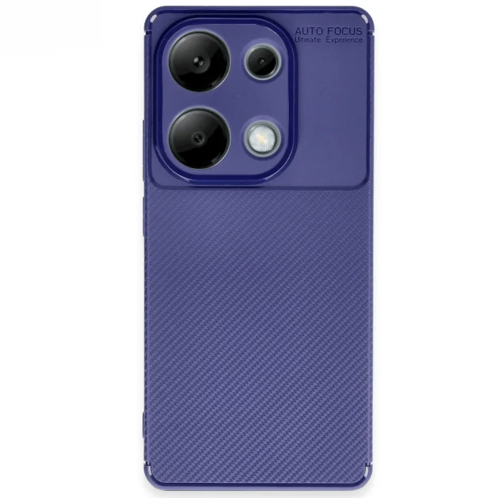 BUĞZ Xiaomi Redmi Note 13 Pro 4g Kılıf Auto Focus Karbon Kapak - Lacivert