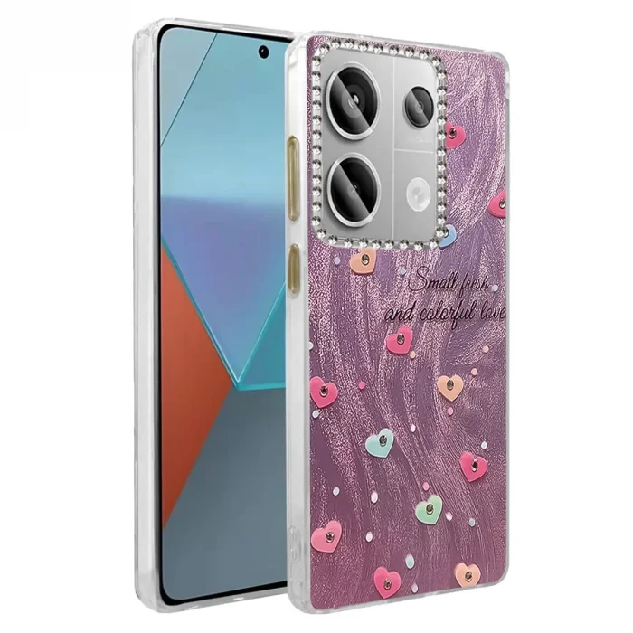 BUĞZ Xiaomi Redmi Note 13 Pro 4g Kılıf Blade Aynalı Desenli Kapak - Desen 8