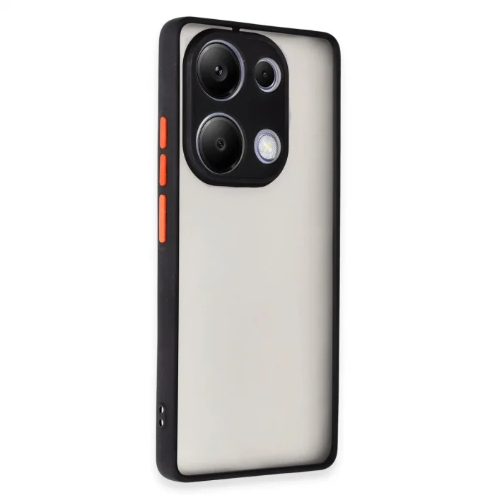 BUĞZ Xiaomi Redmi Note 13 Pro 4g Kılıf Montreal Silikon Kapak - Siyah