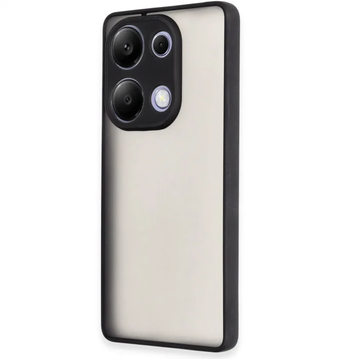 BUĞZ Xiaomi Redmi Note 13 Pro 4g Kılıf Montreal Silikon Kapak - Siyah