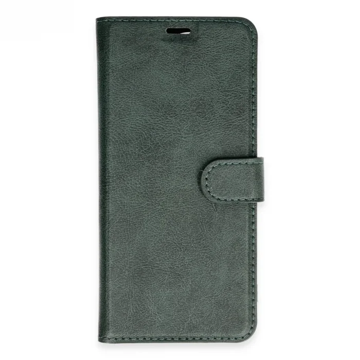 BUĞZ Xiaomi Redmi Note 13 Pro 4g Kılıf Trend S Plus Kapaklı Kılıf - Yeşil