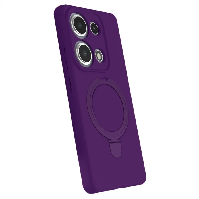 BUĞZ Xiaomi Redmi Note 13 Pro 4g Regal Magsafe Standlı Kapak - Derin Mor