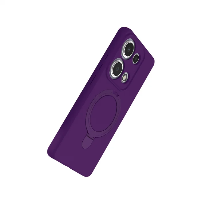 BUĞZ Xiaomi Redmi Note 13 Pro 4g Regal Magsafe Standlı Kapak - Derin Mor