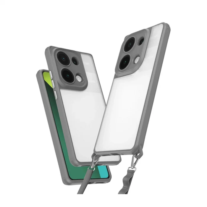 BUĞZ Xiaomi Redmi Note 13 Pro 5g Kılıf Penta Silikon Kılıf - Titan Gri