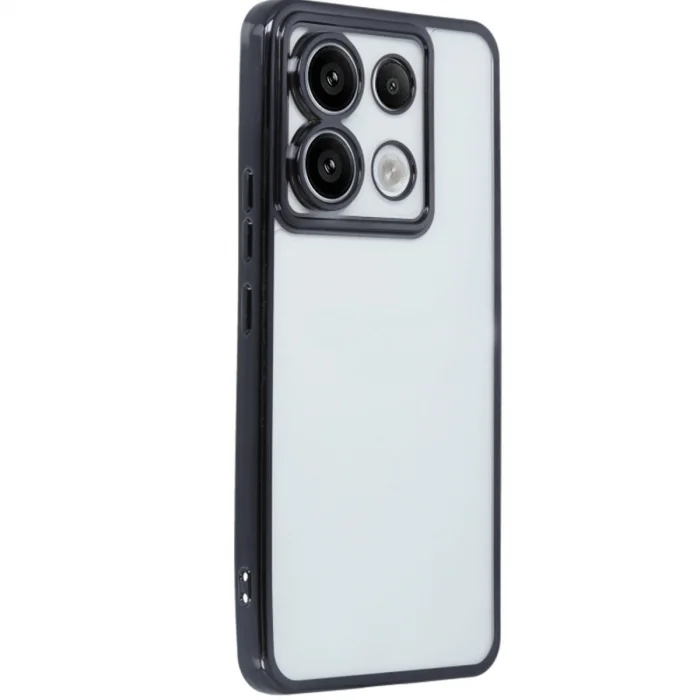 BUĞZ Xiaomi Redmi Note 13 Pro 5g Kılıf Razer Lensli Silikon - Siyah
