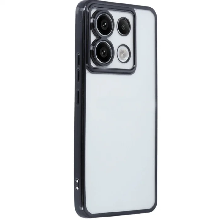 BUĞZ Xiaomi Redmi Note 13 Pro 5g Kılıf Razer Lensli Silikon - Siyah