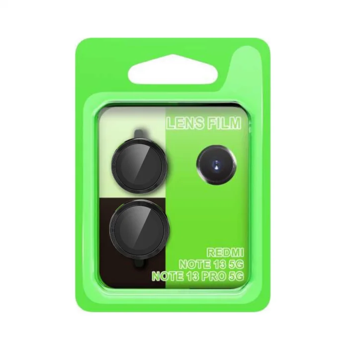 BUĞZ Xiaomi Redmi Note 13 Pro 5g Raze Metal Kamera Lens - Siyah