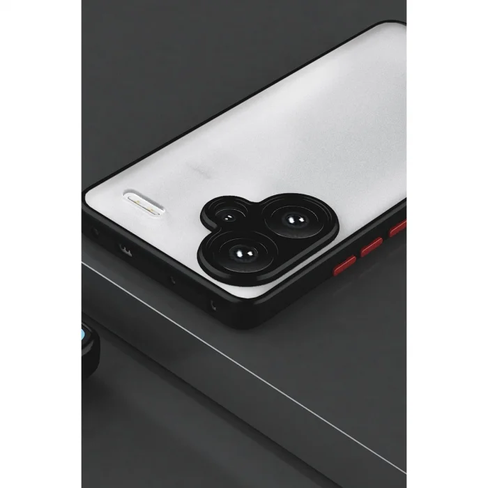 BUĞZ Xiaomi Redmi Note 13 Pro Plus Kılıf Montreal Silikon Kapak - Siyah