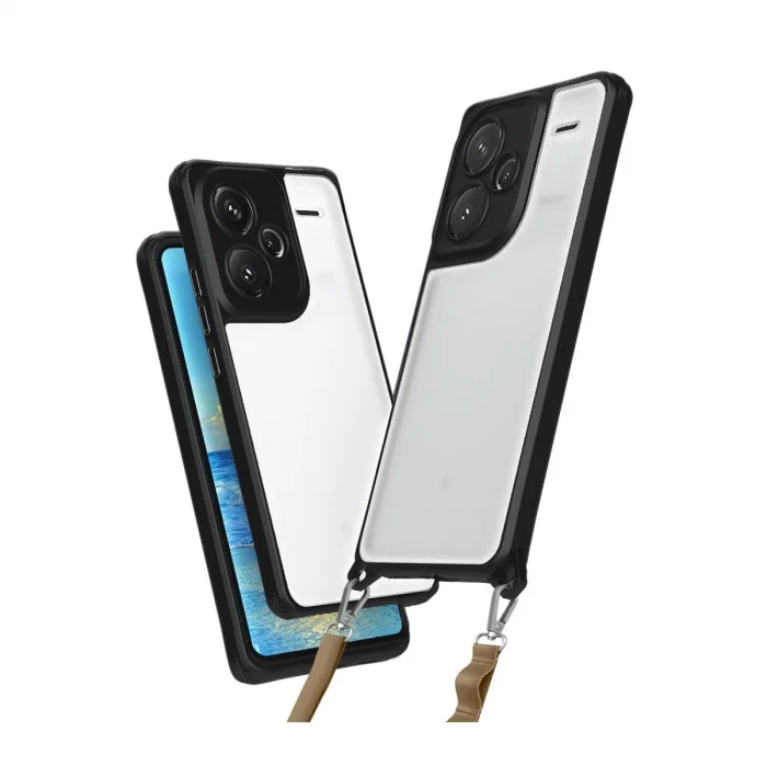 BUĞZ Xiaomi Redmi Note 13 Pro Plus Kılıf Penta Silikon Kılıf - Siyah