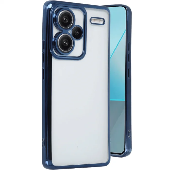 BUĞZ Xiaomi Redmi Note 13 Pro Plus Kılıf Razer Lensli Silikon - Lacivert