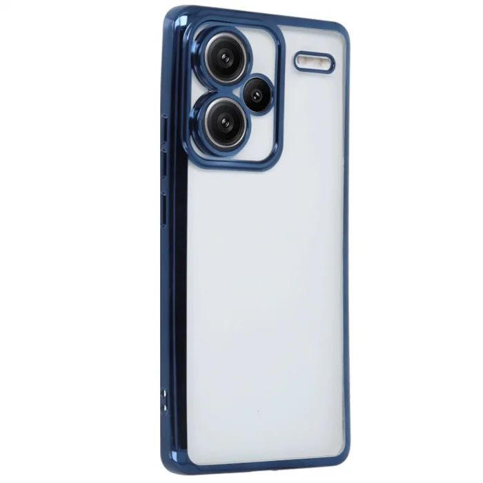 BUĞZ Xiaomi Redmi Note 13 Pro Plus Kılıf Razer Lensli Silikon - Lacivert