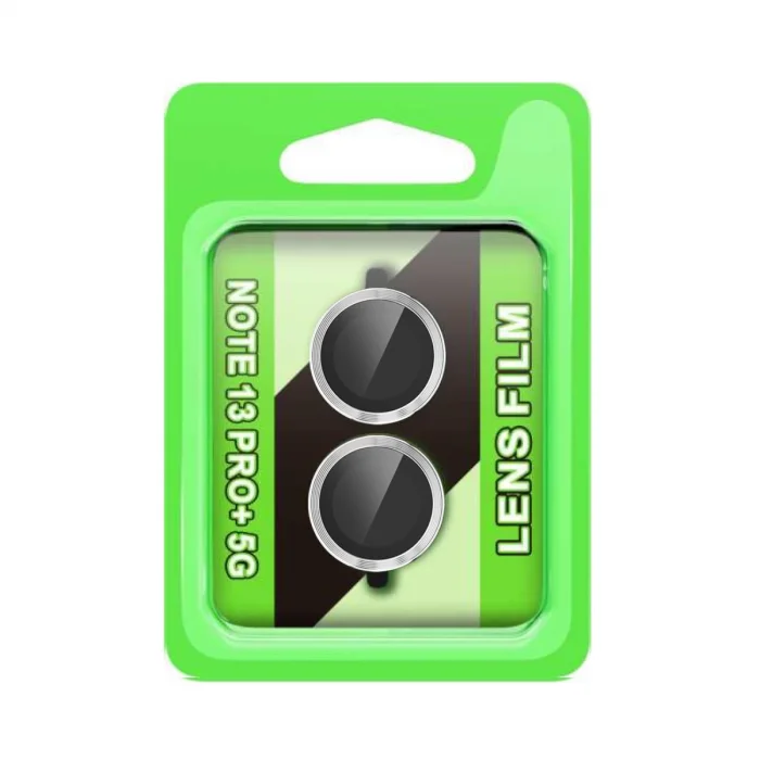 BUĞZ Xiaomi Redmi Note 13 Pro Plus Raze Metal Kamera Lens - Gümüş