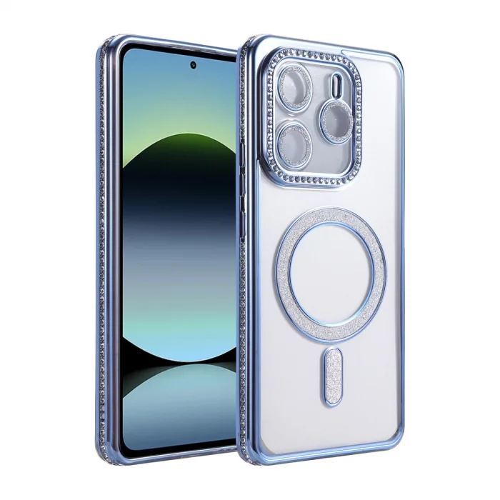 BUĞZ Xiaomi Redmi Note 14 4g Joke Simli Magneticsafe Kılıf - Mavi