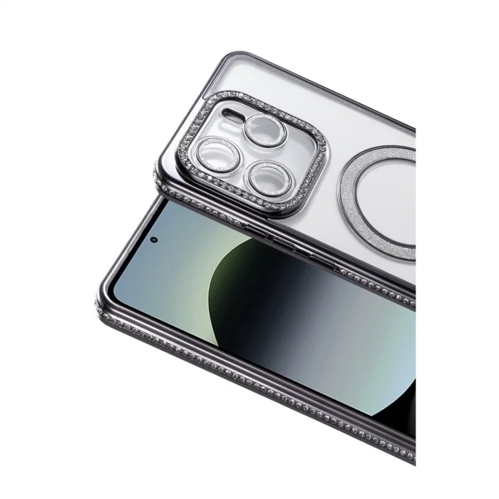 BUĞZ Xiaomi Redmi Note 14 4g Joke Simli Magneticsafe Kılıf - Siyah