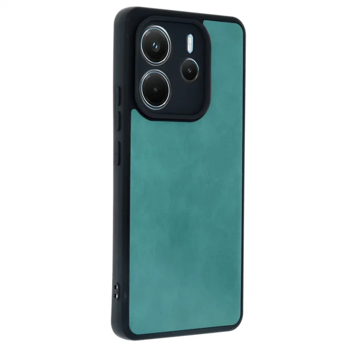 BUĞZ Xiaomi Redmi Note 14 4g Kılıf Aras Deri Kapak - Açık Yeşil