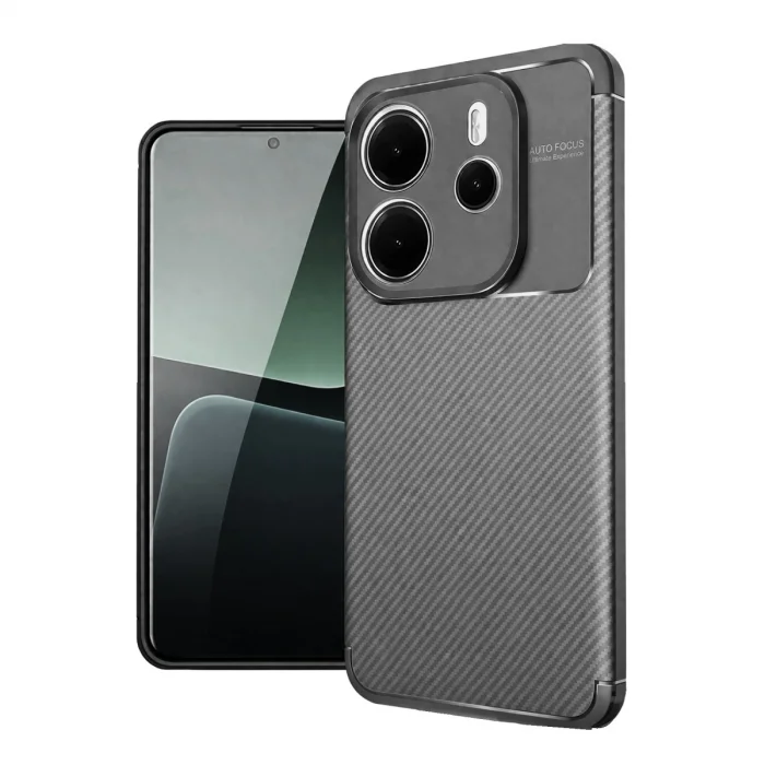 BUĞZ Xiaomi Redmi Note 14 4g Kılıf Auto Focus Karbon Kapak - Gri