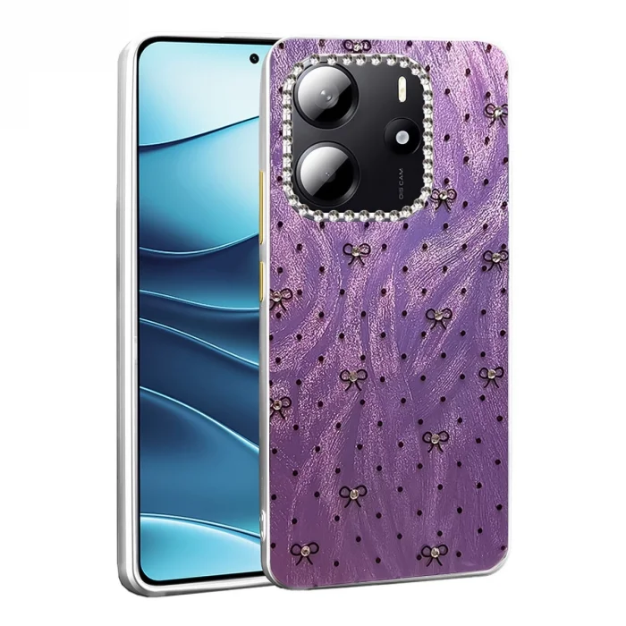 BUĞZ Xiaomi Redmi Note 14 4g Kılıf Blade Aynalı Desenli Kapak - Desen 2