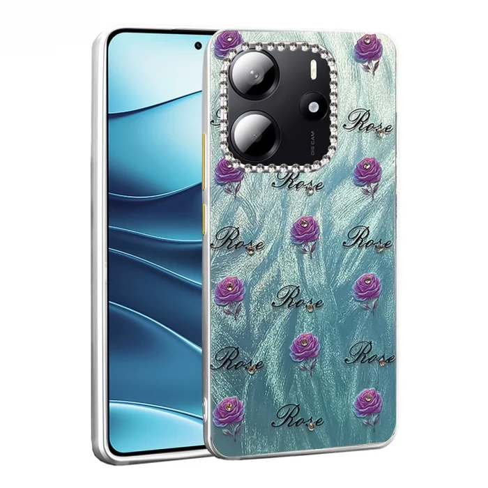 BUĞZ Xiaomi Redmi Note 14 4g Kılıf Blade Aynalı Desenli Kapak - Desen 9