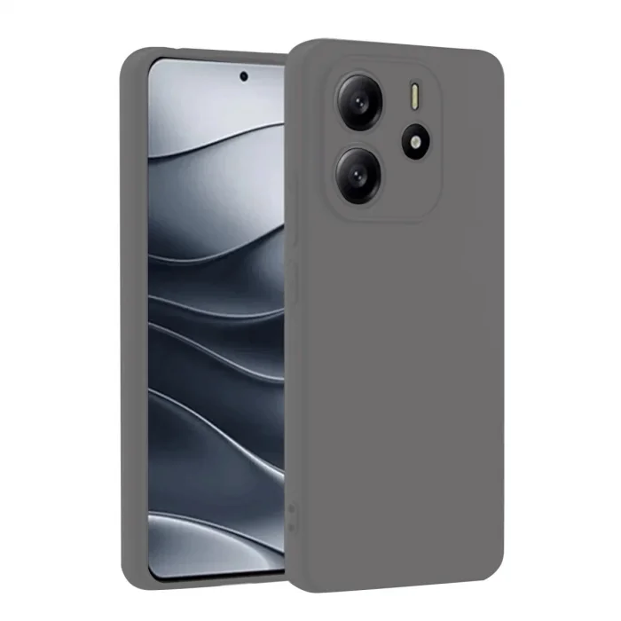 BUĞZ Xiaomi Redmi Note 14 4g Kılıf First Silikon - Gri