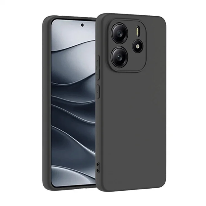 BUĞZ Xiaomi Redmi Note 14 4g Kılıf First Silikon - Siyah