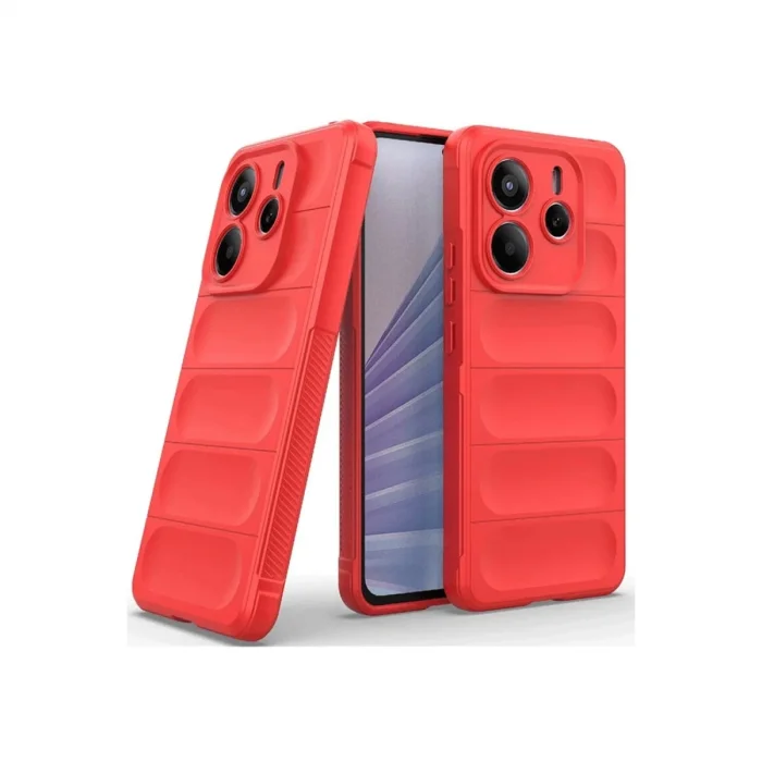 BUĞZ Xiaomi Redmi Note 14 4g Kılıf Optimum Silikon - Kırmızı