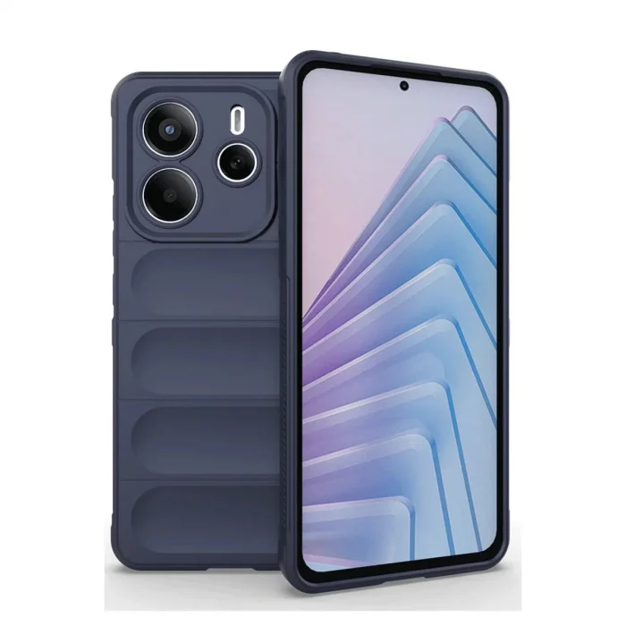 BUĞZ Xiaomi Redmi Note 14 4g Kılıf Optimum Silikon - Lacivert
