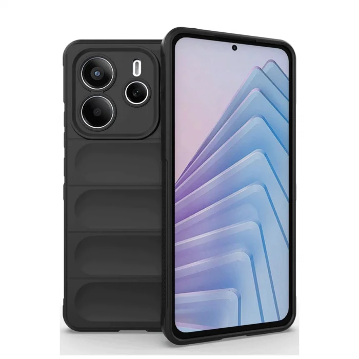 BUĞZ Xiaomi Redmi Note 14 4g Kılıf Optimum Silikon - Siyah
