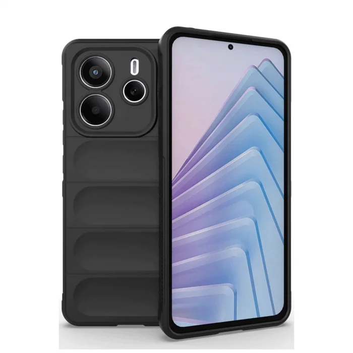 BUĞZ Xiaomi Redmi Note 14 4g Kılıf Optimum Silikon - Siyah