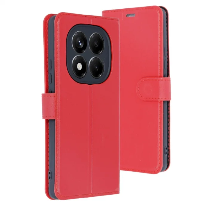 BUĞZ Xiaomi Redmi Note 14 4g Kılıf Trend S Plus Kapaklı Kılıf - Kırmızı